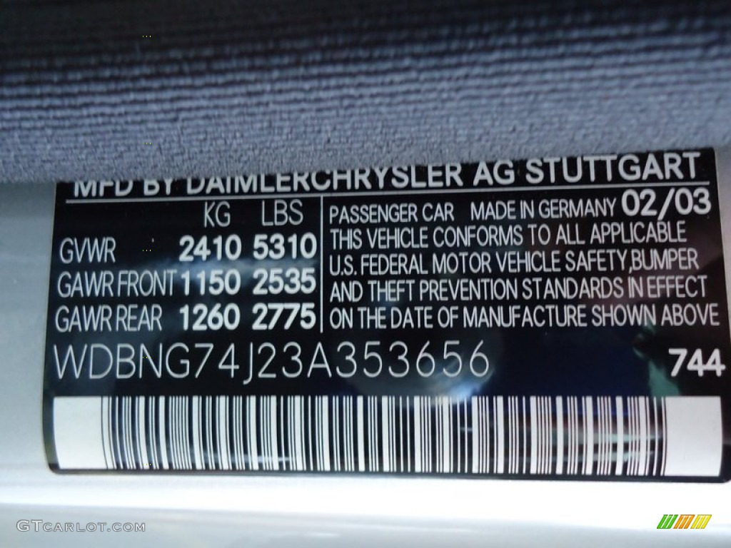 2003 S 55 AMG Sedan - Brilliant Silver Metallic / Charcoal photo #53