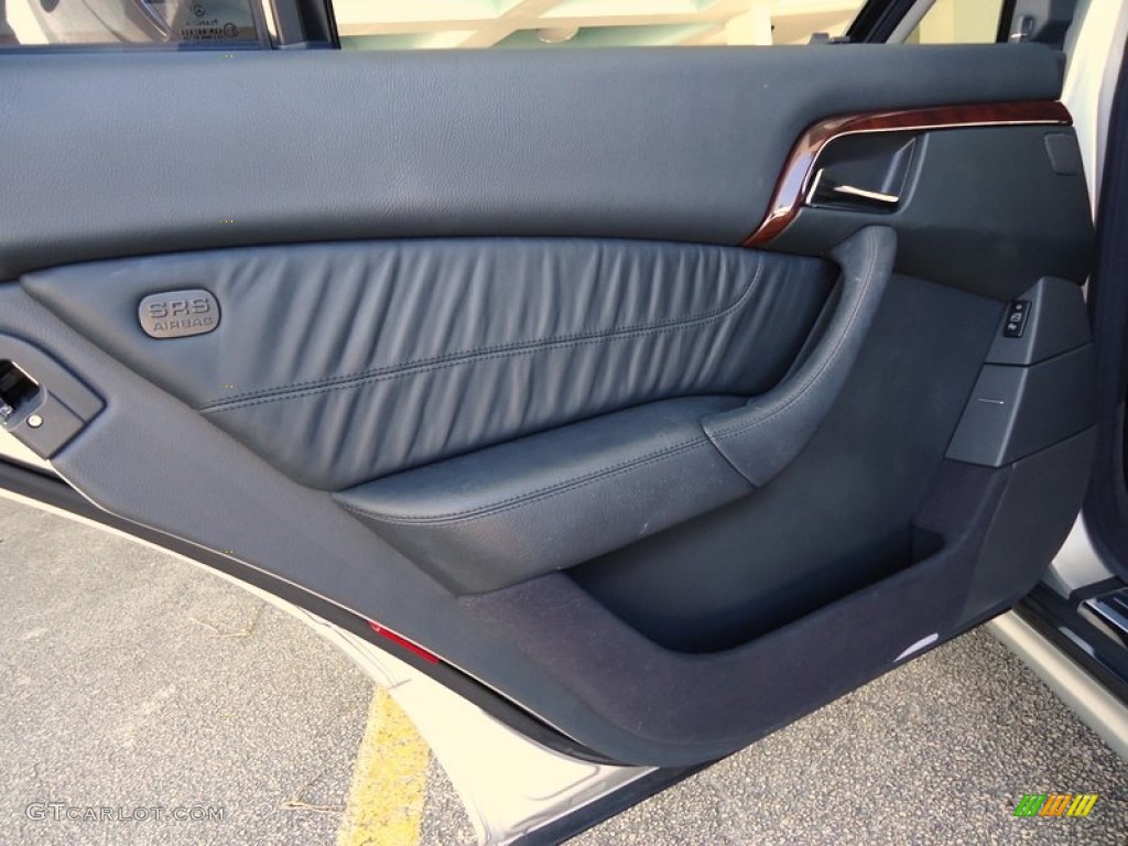 2003 Mercedes-Benz S 55 AMG Sedan Charcoal Door Panel Photo #68003834