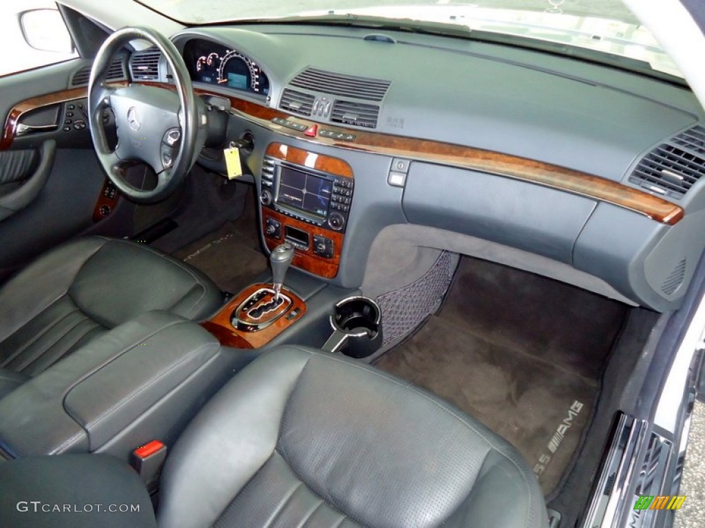 2003 S 55 AMG Sedan - Brilliant Silver Metallic / Charcoal photo #75