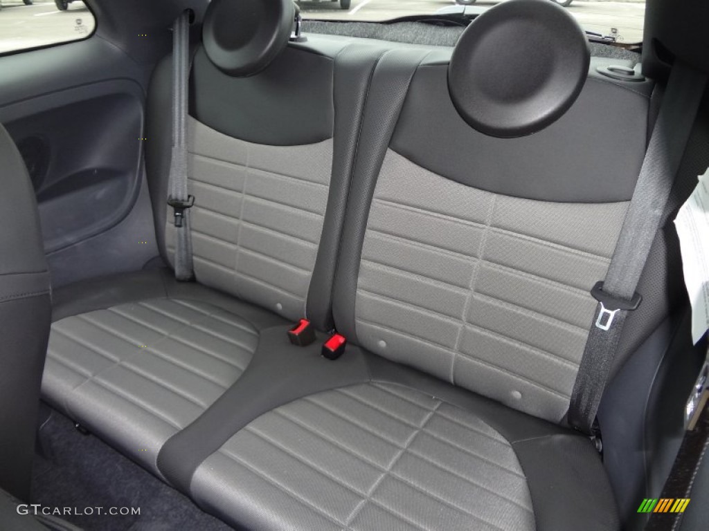 2012 Fiat 500 Sport Rear Seat Photo #68005280