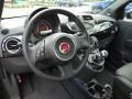 Sport Tessuto Nero/Nero (Black/Black) 2012 Fiat 500 Sport Steering Wheel