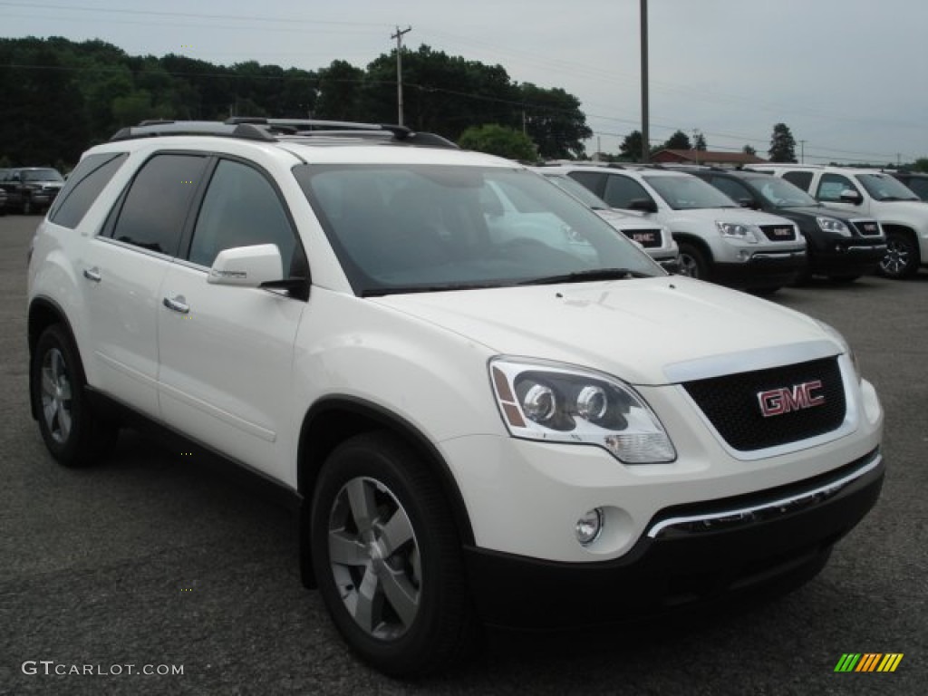 2012 Acadia SLT AWD - Summit White / Ebony photo #4