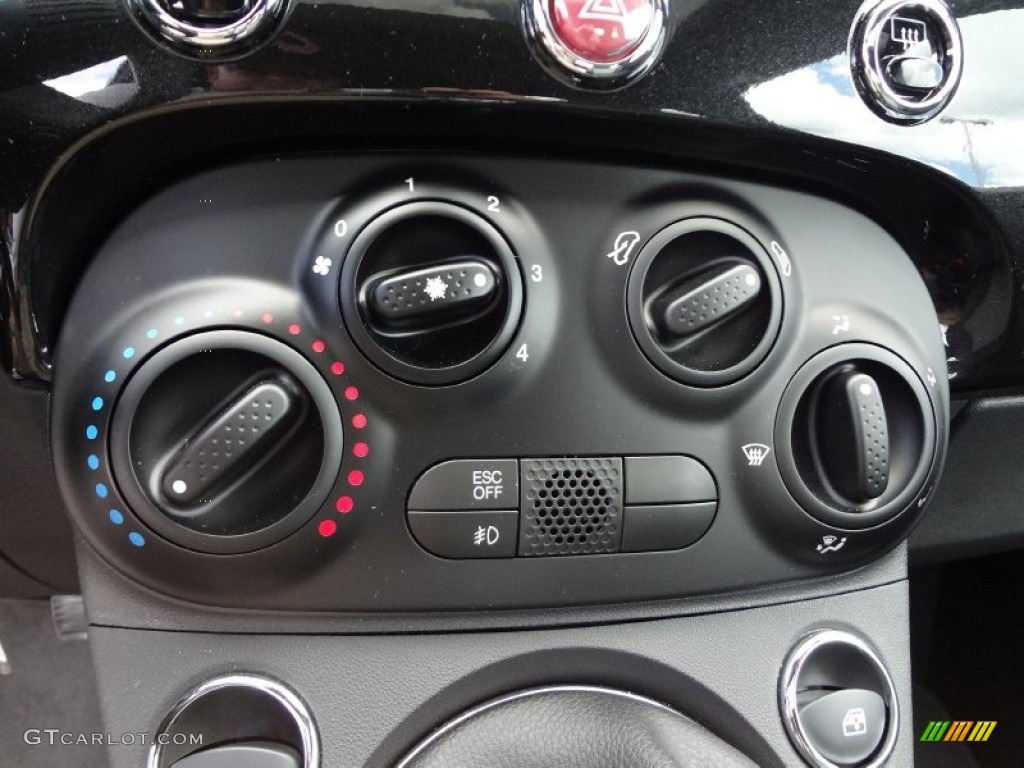 2012 Fiat 500 Sport Controls Photo #68005427