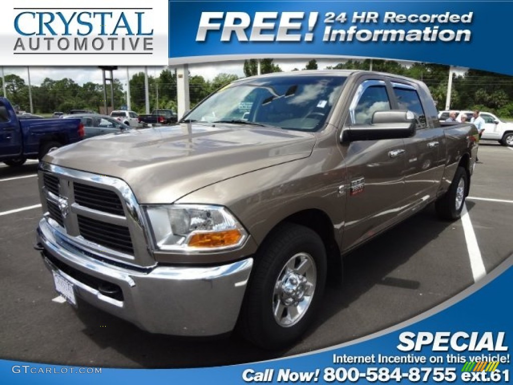 2010 Ram 2500 SLT Mega Cab - Austin Tan Pearl / Light Pebble Beige/Bark Brown photo #1