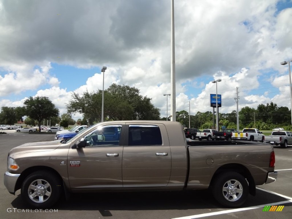 2010 Ram 2500 SLT Mega Cab - Austin Tan Pearl / Light Pebble Beige/Bark Brown photo #2