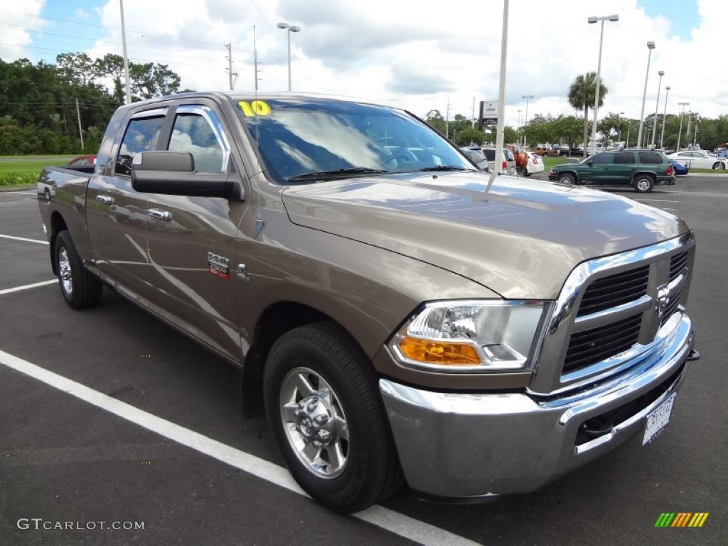 2010 Ram 2500 SLT Mega Cab - Austin Tan Pearl / Light Pebble Beige/Bark Brown photo #9