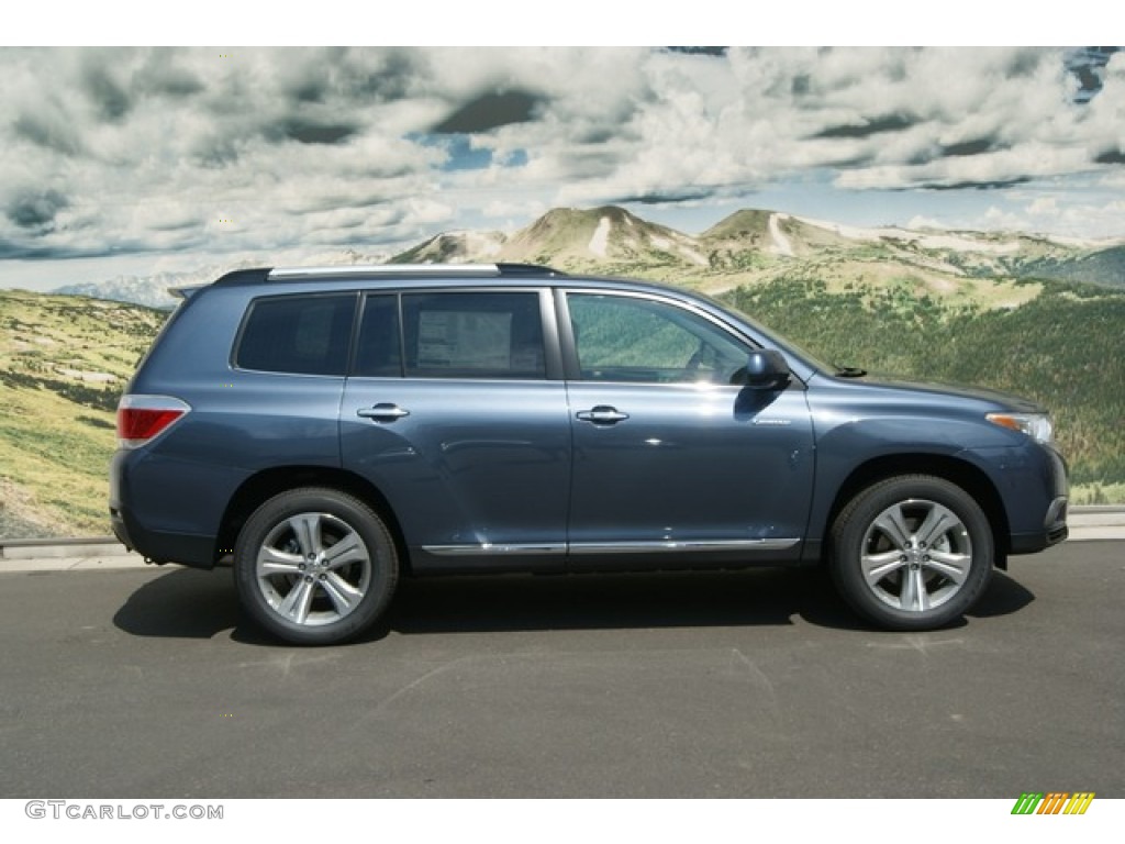 2012 Highlander Limited 4WD - Shoreline Blue Pearl / Ash photo #2