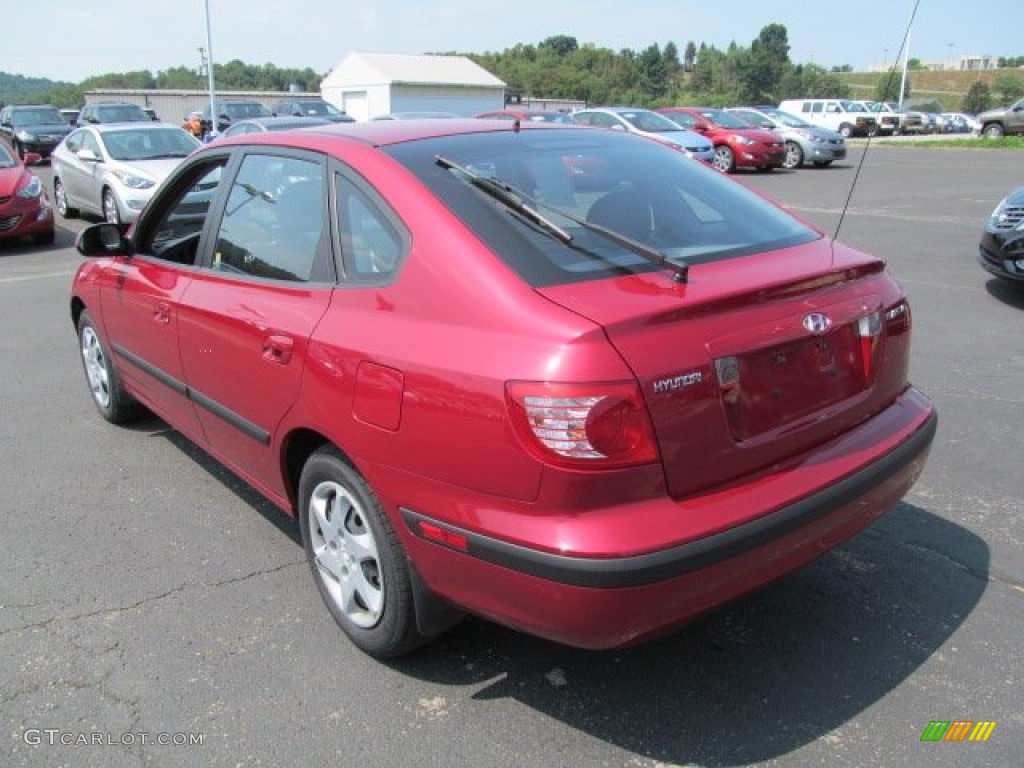 Electric Red Metallic 2005 Hyundai Elantra GLS Hatchback Exterior Photo