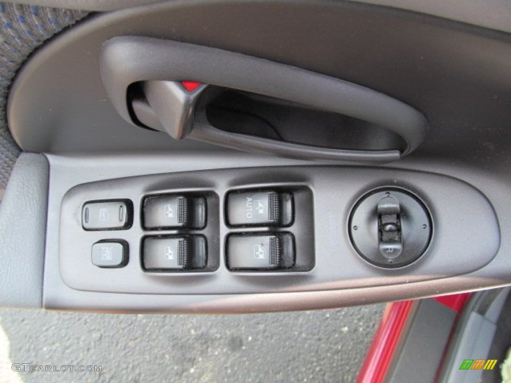 2005 Elantra GLS Hatchback - Electric Red Metallic / Gray photo #13