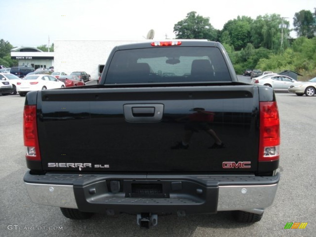 2013 Sierra 1500 SLE Extended Cab 4x4 - Onyx Black / Ebony photo #7