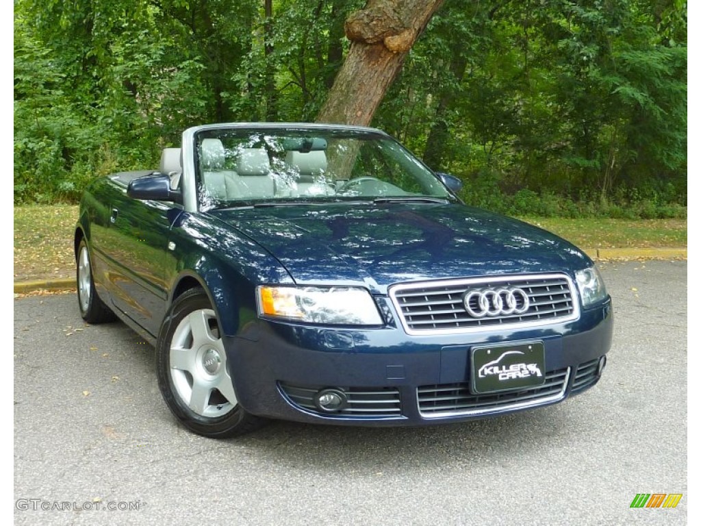 2005 A4 1.8T Cabriolet - Moro Blue Pearl Effect / Beige photo #1