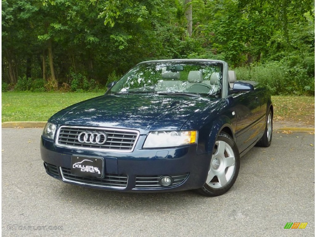 2005 A4 1.8T Cabriolet - Moro Blue Pearl Effect / Beige photo #3