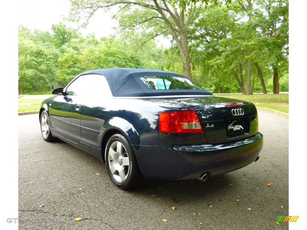 2005 A4 1.8T Cabriolet - Moro Blue Pearl Effect / Beige photo #5