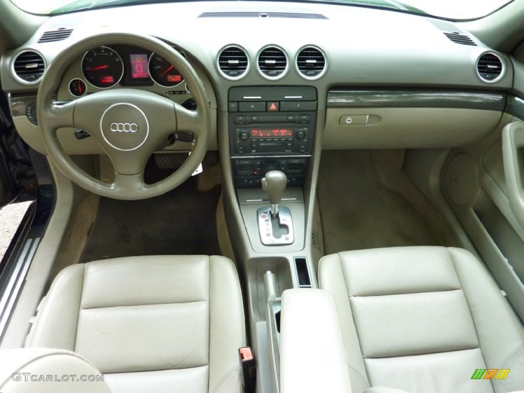 2005 Audi A4 1.8T Cabriolet Beige Dashboard Photo #68008652
