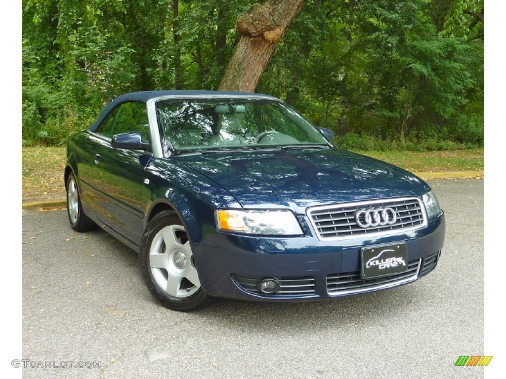 2005 A4 1.8T Cabriolet - Moro Blue Pearl Effect / Beige photo #10