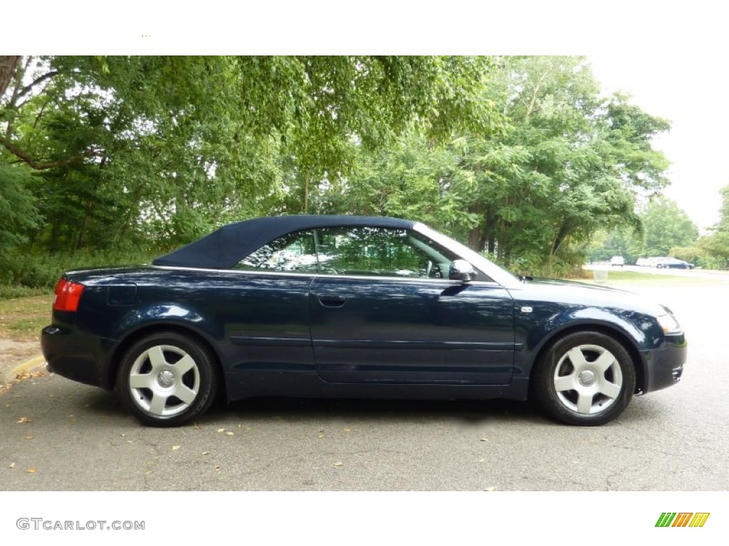 2005 A4 1.8T Cabriolet - Moro Blue Pearl Effect / Beige photo #11
