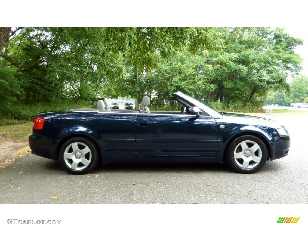 2005 A4 1.8T Cabriolet - Moro Blue Pearl Effect / Beige photo #12