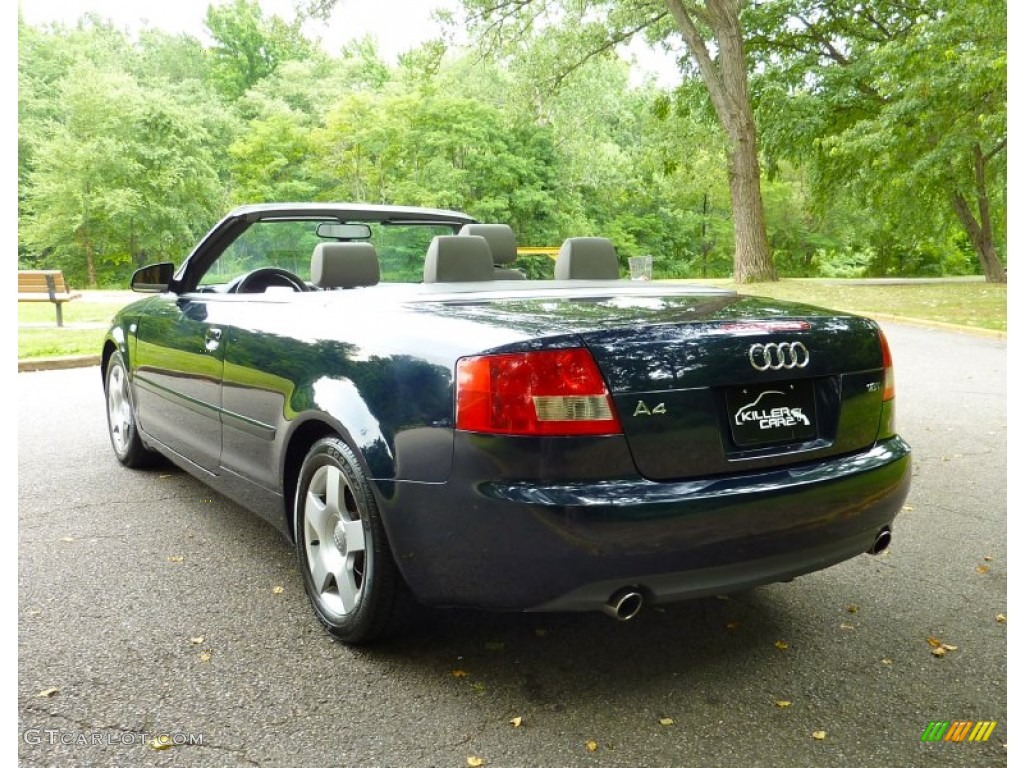 2005 A4 1.8T Cabriolet - Moro Blue Pearl Effect / Beige photo #13
