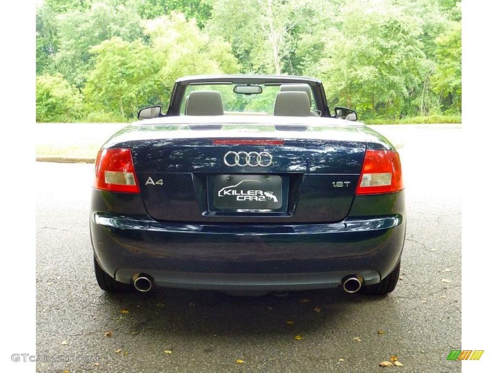 2005 A4 1.8T Cabriolet - Moro Blue Pearl Effect / Beige photo #14