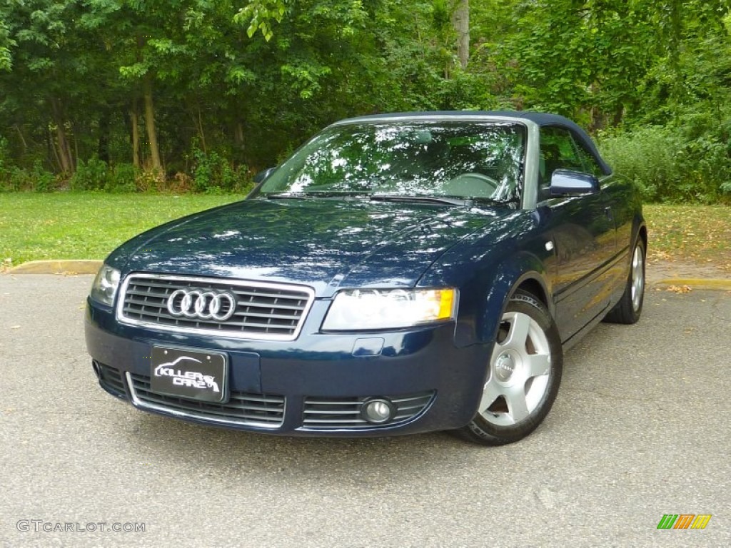 2005 A4 1.8T Cabriolet - Moro Blue Pearl Effect / Beige photo #16
