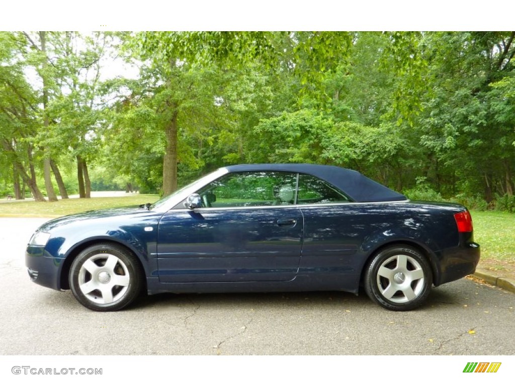 2005 A4 1.8T Cabriolet - Moro Blue Pearl Effect / Beige photo #17