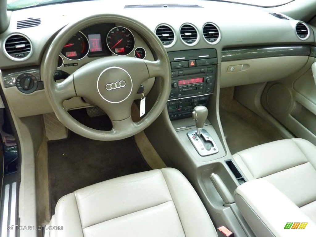 Beige Interior 2005 Audi A4 1.8T Cabriolet Photo #68008775