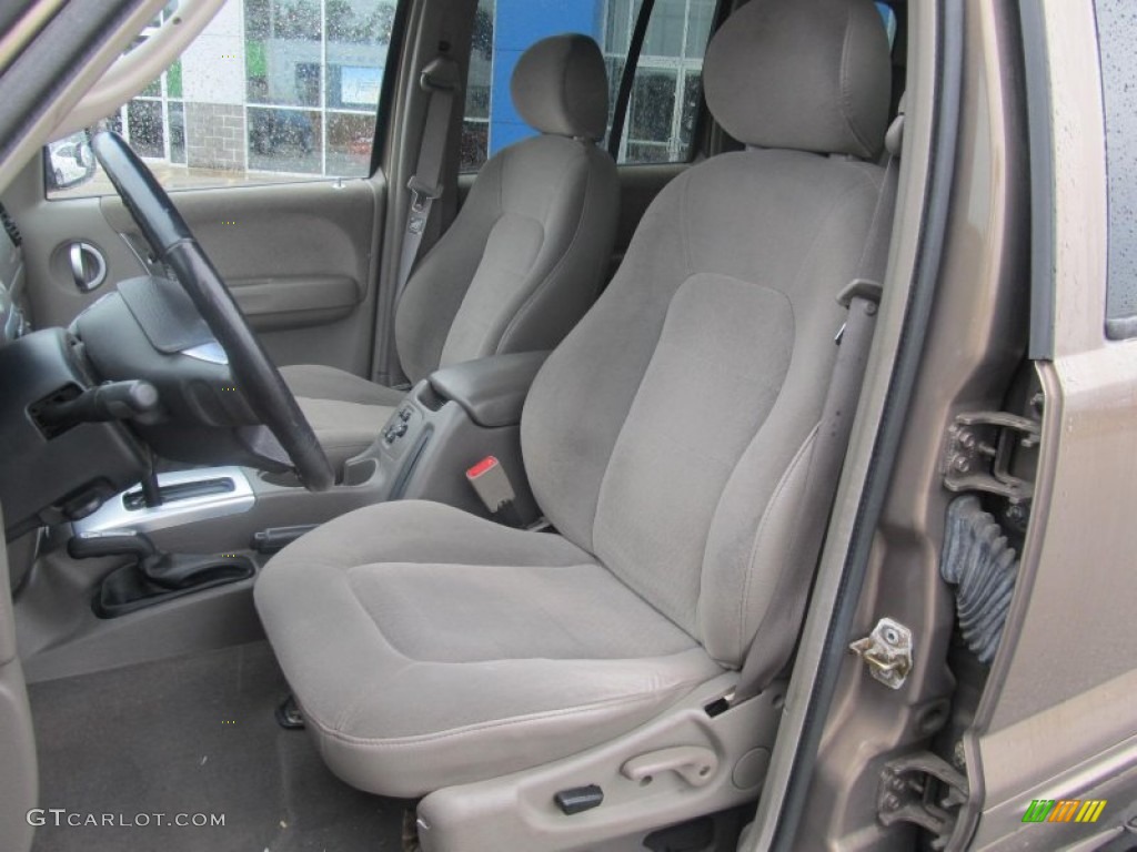 Taupe Interior 2002 Jeep Liberty Limited 4x4 Photo #68009111