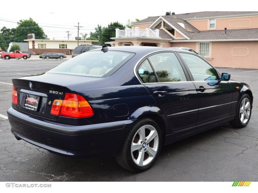 2004 3 Series 330xi Sedan - Orient Blue Metallic / Black photo #6