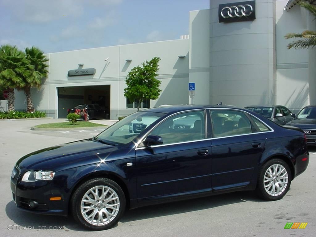 2008 A4 2.0T Special Edition Sedan - Deep Sea Blue Pearl Effect / Beige photo #2