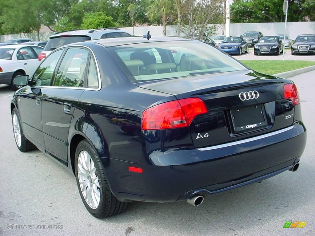 2008 A4 2.0T Special Edition Sedan - Deep Sea Blue Pearl Effect / Beige photo #3