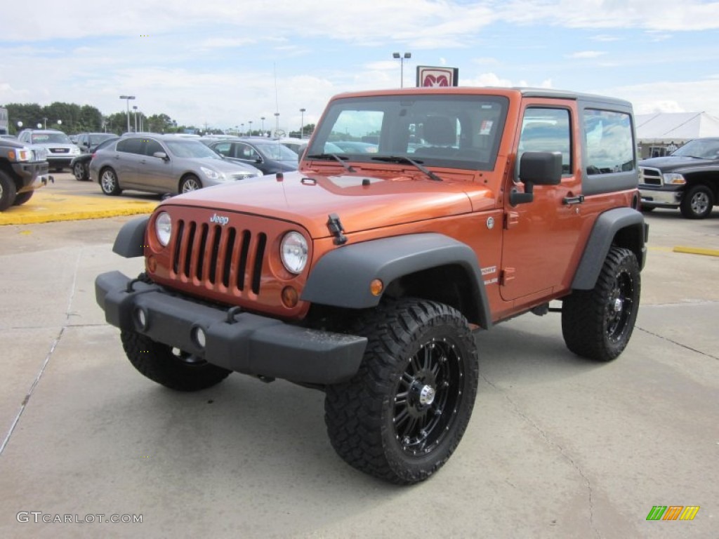 2011 Wrangler Sport S 4x4 - Mango Tango Pearl / Black photo #1