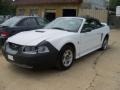 1999 Crystal White Ford Mustang V6 Convertible  photo #3