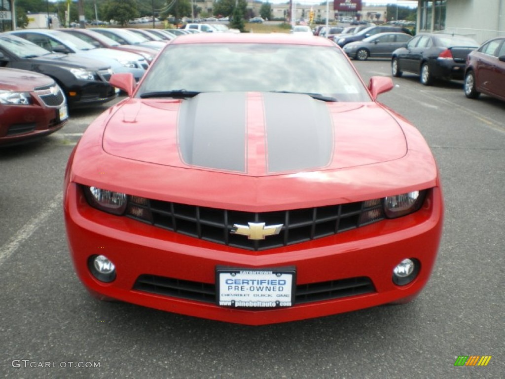 2011 Camaro LT Coupe - Victory Red / Black photo #2