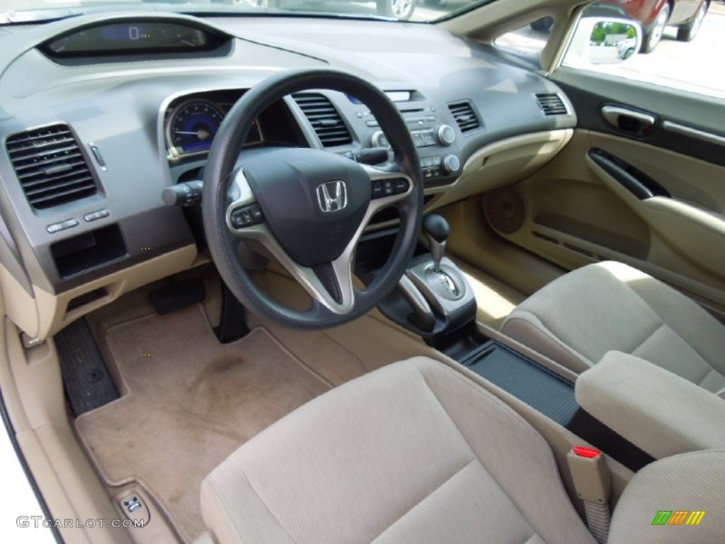 Beige Interior 2011 Honda Civic EX Sedan Photo #68013697
