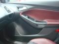 Tuscany Red Leather 2012 Ford Focus Titanium Sedan Door Panel