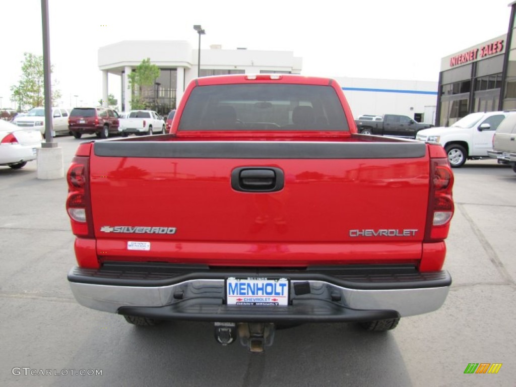 2003 Silverado 2500HD LS Crew Cab 4x4 - Victory Red / Dark Charcoal photo #6