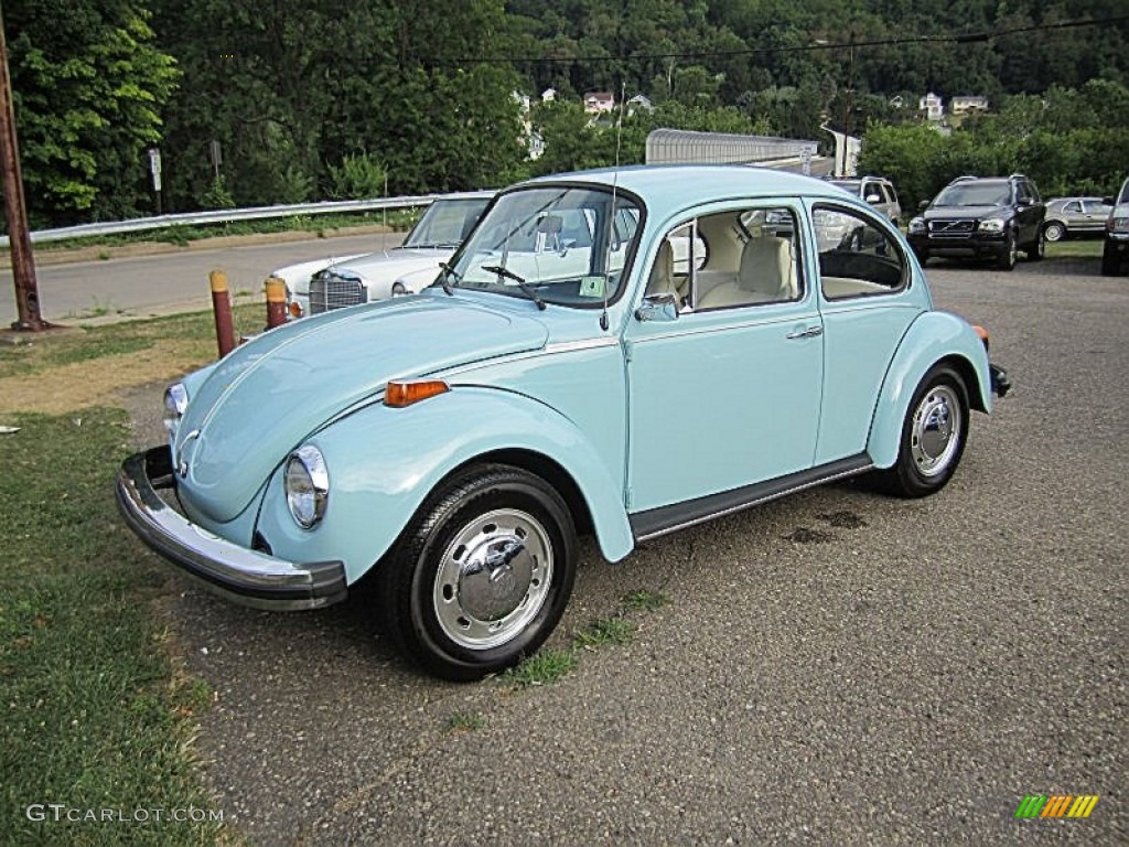 1974 Beetle Coupe - Marina Blue / Bamboo Beige photo #1