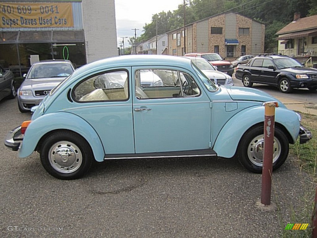 1974 Beetle Coupe - Marina Blue / Bamboo Beige photo #8