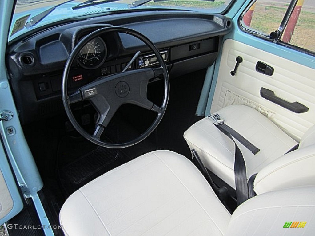 1974 Beetle Coupe - Marina Blue / Bamboo Beige photo #12