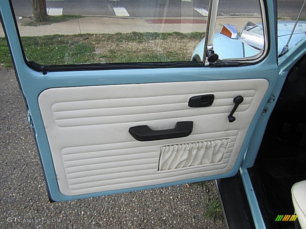 1974 Volkswagen Beetle Coupe Bamboo Beige Door Panel Photo #68017098