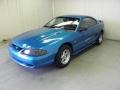 1995 Sapphire Blue Metallic Ford Mustang V6 Coupe  photo #3