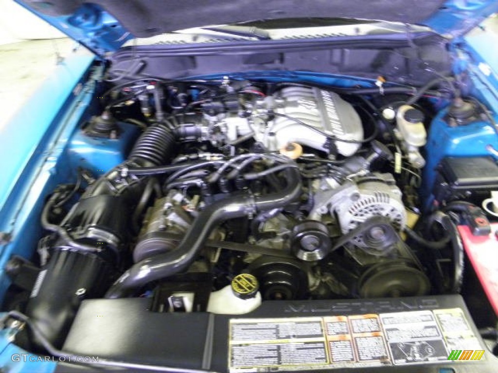 1995 Mustang V6 Coupe - Sapphire Blue Metallic / Gray photo #4