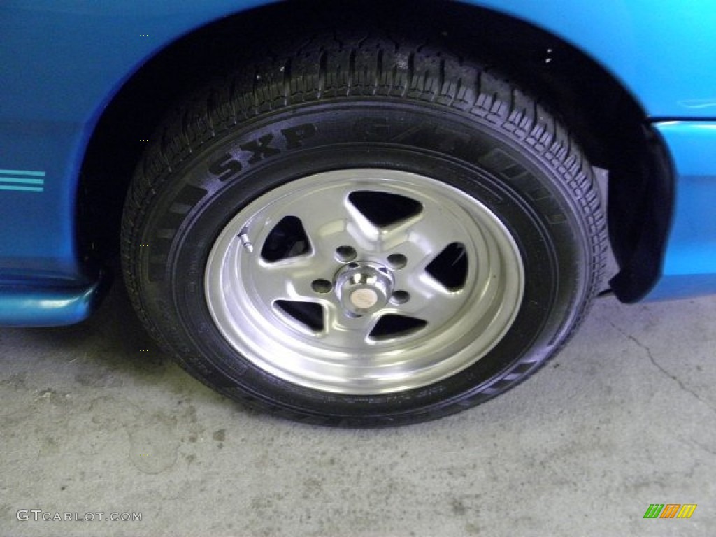 1995 Mustang V6 Coupe - Sapphire Blue Metallic / Gray photo #5