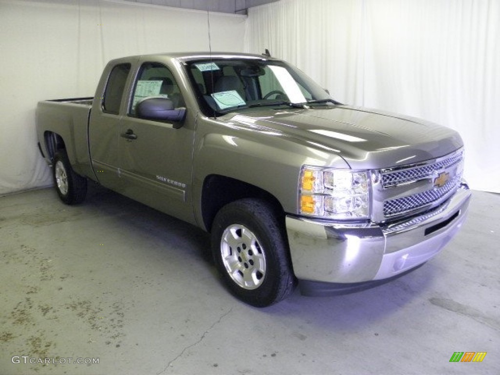 2013 Silverado 1500 LT Extended Cab - Graystone Metallic / Light Titanium/Dark Titanium photo #1