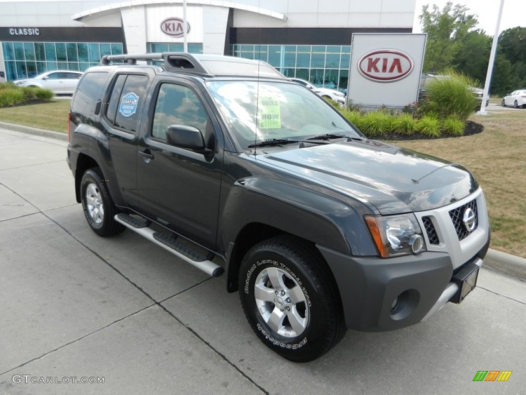 2010 Xterra S 4x4 - Night Armor Metallic / Gray photo #1