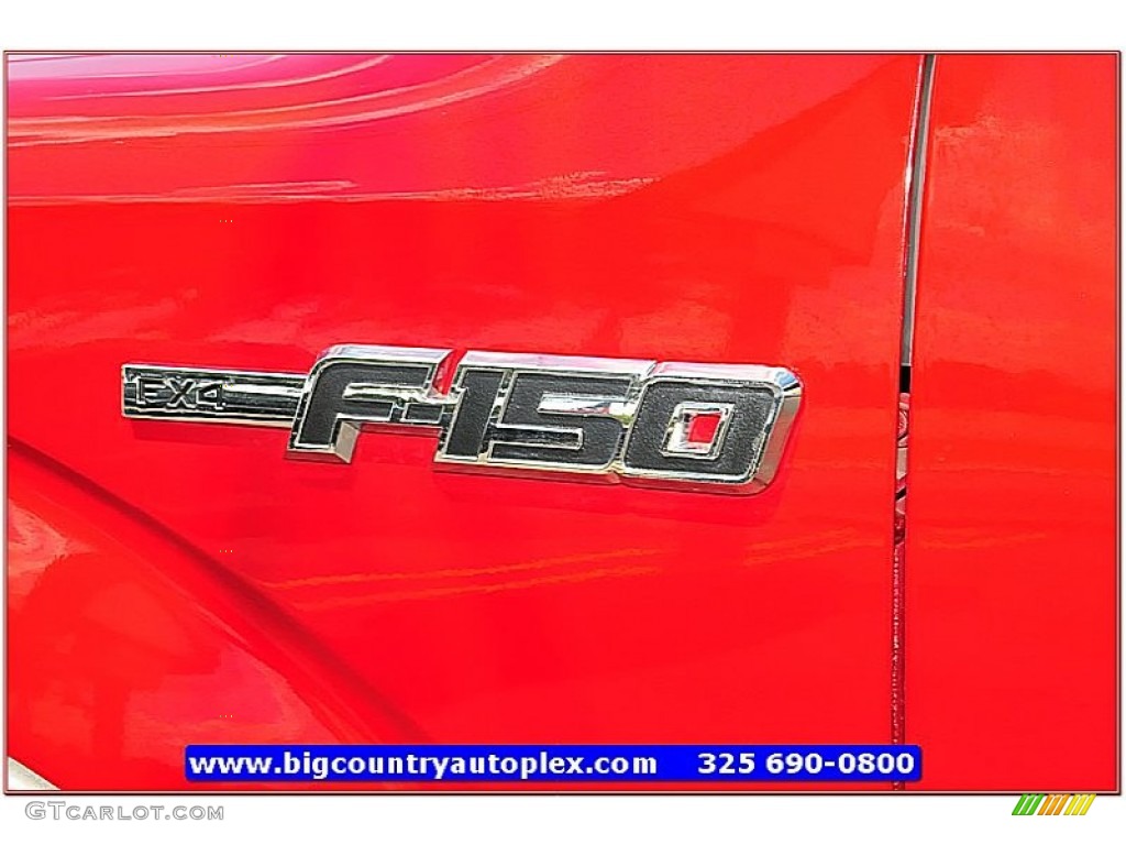 2010 F150 FX4 SuperCrew 4x4 - Vermillion Red / Black photo #3