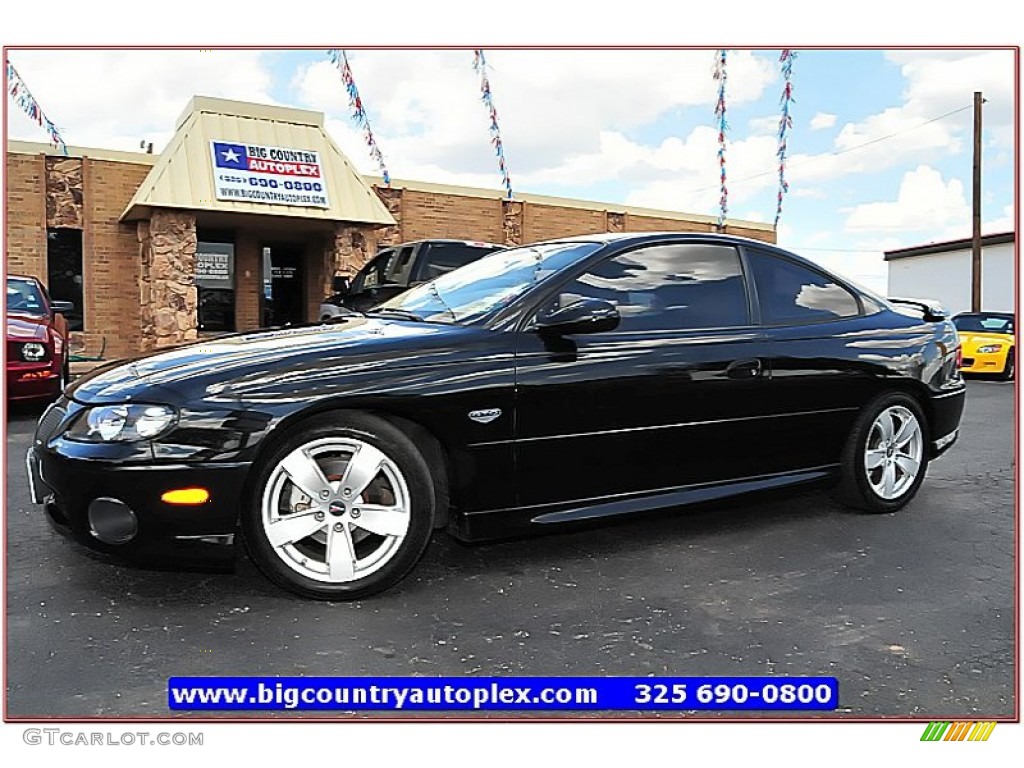 2004 GTO Coupe - Phantom Black Metallic / Red photo #1