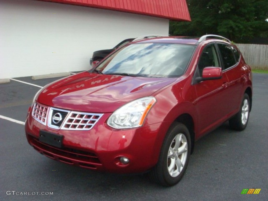 2009 Rogue SL AWD - Venom Red / Black/Red photo #1