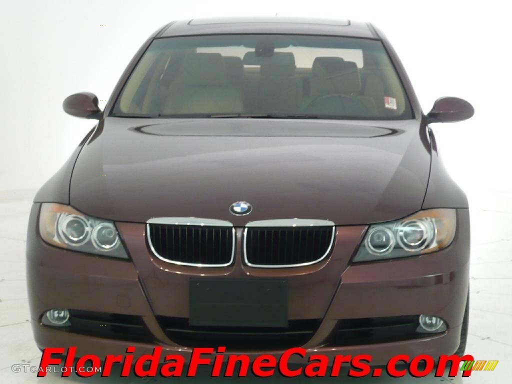 2006 3 Series 325i Sedan - Barrique Red Metallic / Black photo #5