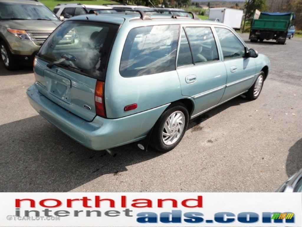 1999 Escort SE Wagon - Aquamarine Frost Metallic / Medium Graphite photo #8